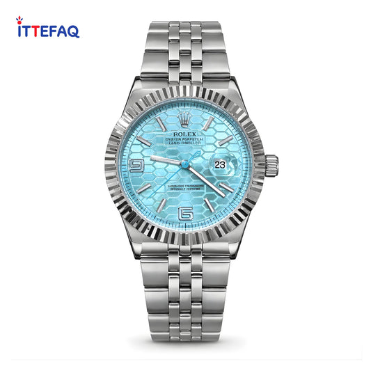 ROLEX Oyster Perpetual Land-Dweller Silver Stainless Steel Watch