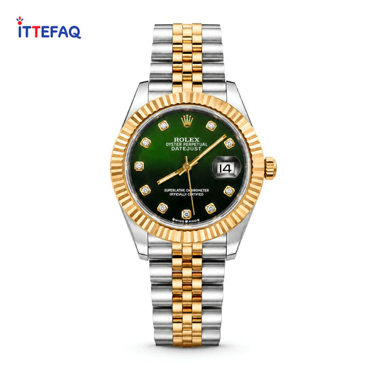 ROLEX Oyster Perpetual Date Just Dual-Tone Stainless Steel Watch