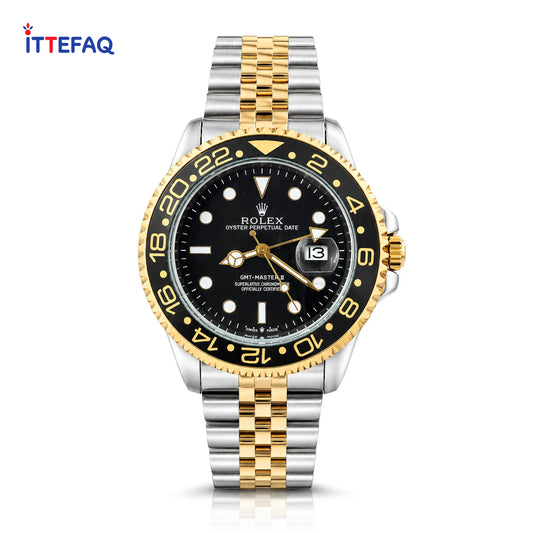 ROLEX GMT-Master II Dual-Tone Semi Automatic Stainless Steel Watch