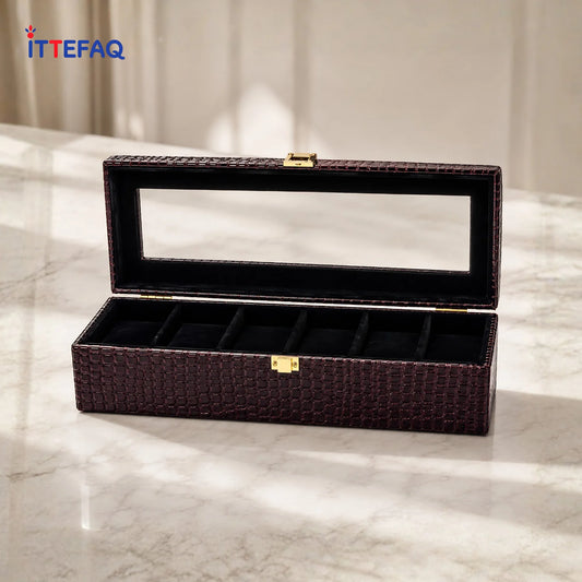 Luxury Crocodile Watch Storage Box