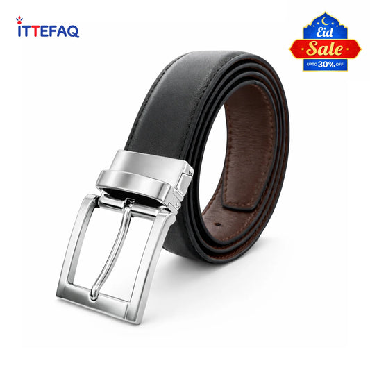 2-in-1 Pure Leather Rotatable Belt for Men