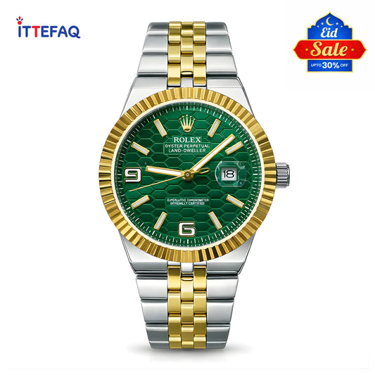 ROLEX Oyster Perpetual Land-Dweller Two-Tone Stainless Steel Watch