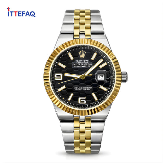 ROLEX Oyster Perpetual Land-Dweller Two-Tone Stainless Steel Watch