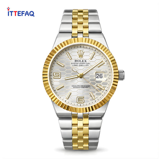 ROLEX Oyster Perpetual Land-Dweller Two-Tone Stainless Steel Watch