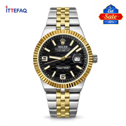 ROLEX Oyster Perpetual Land-Dweller Two-Tone Stainless Steel Watch