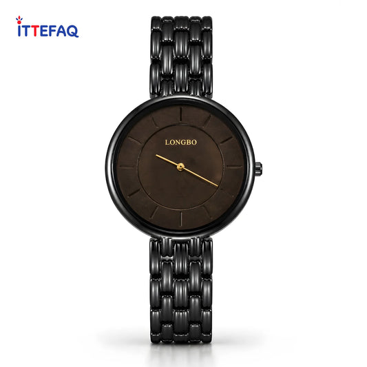 LONGBO Stainless Steel Watch with Brown Dial