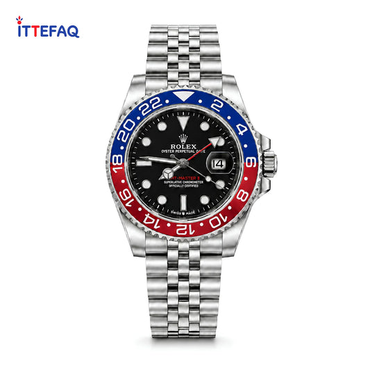ROLEX GMT-Master II Silver Stainless Steel Watch