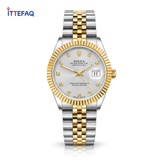 ROLEX Oyster Perpetual Date Just Dual-Tone Stainless Steel Watch