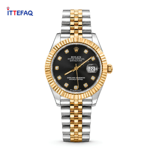 ROLEX Oyster Perpetual Date Just Dual-Tone Stainless Steel Watch