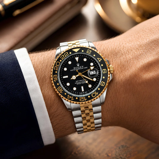 ROLEX GMT-Master II Dual-Tone Semi Automatic Stainless Steel Watch