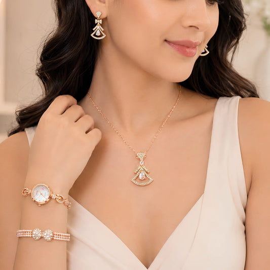 Premium Ladies Watch & Jewelry Gift Set