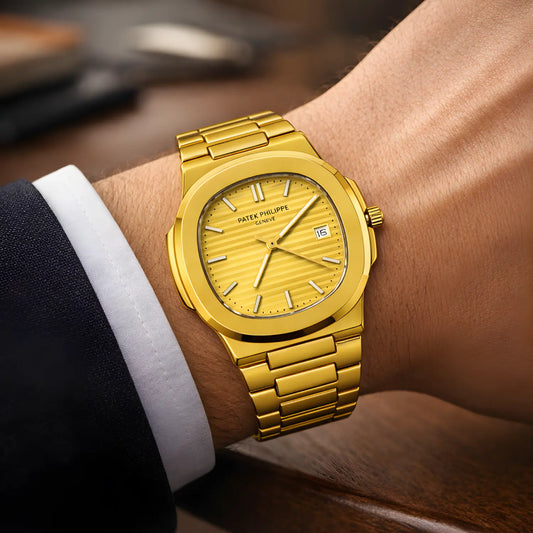 PATEK PHILIPPE Nautilus Golden Stainless Steel Watch
